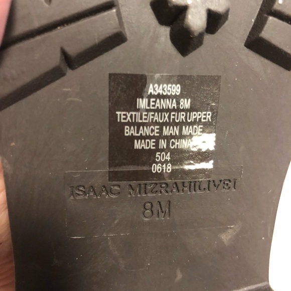 Isaac mizrahilivei ankle fur top boots size 8 - Picture 4 of 6